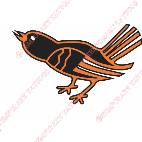 Baltimore Orioles Customize Temporary Tattoos Stickers NO.1429